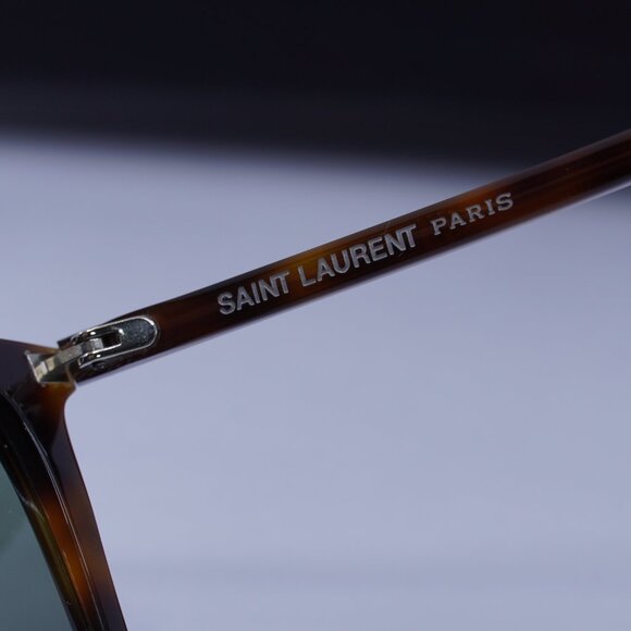 Saint Laurent SL384 002 Cat Eye Sunglasses - Havana/Green - Picture 6 of 10